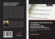 Bookcover of Szwedzkie doświadczenia w zakresie pozaformalnego kształcenia dorosłych