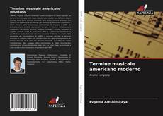 Termine musicale americano moderno kitap kapağı