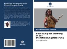 Couverture de Bedeutung der Werbung in der Dienstleistungsförderung