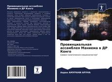 Провинциальная ассамблея Маниема в ДР Конго kitap kapağı