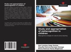 Study and appropriation of metacognition in children kitap kapağı