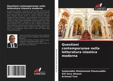 Buchcover von Questioni contemporanee nella letteratura islamica moderna