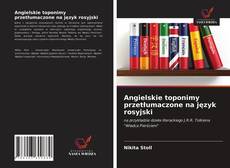 Portada del libro de Angielskie toponimy przetłumaczone na język rosyjski