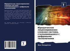 Юридическое лицензирование: сложная система, сталкивающаяся с цифровыми технологиями的封面