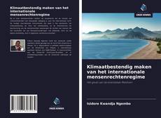 Couverture de Klimaatbestendig maken van het internationale mensenrechtenregime