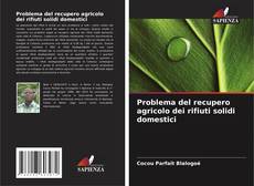 Buchcover von Problema del recupero agricolo dei rifiuti solidi domestici