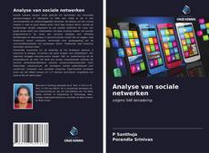 Buchcover von Analyse van sociale netwerken