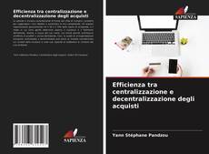 Copertina di Efficienza tra centralizzazione e decentralizzazione degli acquisti