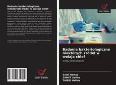 Buchcover von Badania bakteriologiczne niektórych źródeł w wolaja chlef