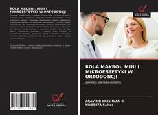 Bookcover of ROLA MAKRO-, MINI I MIKROESTETYKI W ORTODONCJI