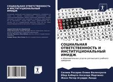 Capa do livro de СОЦИАЛЬНАЯ ОТВЕТСТВЕННОСТЬ И ИНСТИТУЦИОНАЛЬНЫЙ ИМИДЖ 