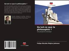 Couverture de Qu'est-ce que la philosophie ?