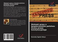 Borítókép a  Wolność prasy a bezpieczeństwo państwa: Ocena prawa konstytucyjnego - hoz