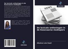 Portada del libro de De lexicale ontleningen in de Kosovaarse mediapers