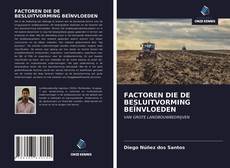 Copertina di FACTOREN DIE DE BESLUITVORMING BEÏNVLOEDEN