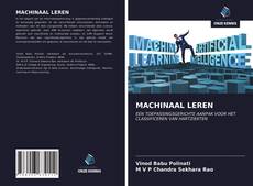 Bookcover of MACHINAAL LEREN