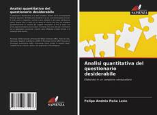 Copertina di Analisi quantitativa del questionario desiderabile