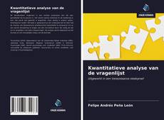Buchcover von Kwantitatieve analyse van de vragenlijst