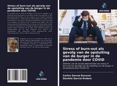 Portada del libro de Stress of burn-out als gevolg van de opsluiting van de burger in de pandemie door COVID