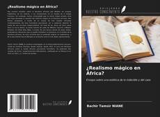 Capa do livro de ¿Realismo mágico en África? 