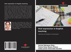 Capa do livro de Oral expression in English teaching 