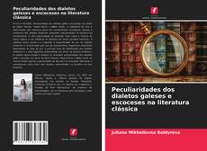 Capa do livro de Peculiaridades dos dialetos galeses e escoceses na literatura clássica 