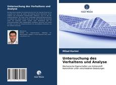 Capa do livro de Untersuchung des Verhaltens und Analyse 