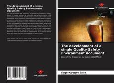 Bookcover of The development of a single Quality Safety Environment document