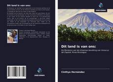 Couverture de Dit land is van ons: