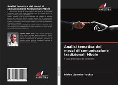 Capa do livro de Analisi tematica dei mezzi di comunicazione tradizionali Mbole 