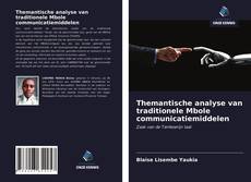 Couverture de Themantische analyse van traditionele Mbole communicatiemiddelen