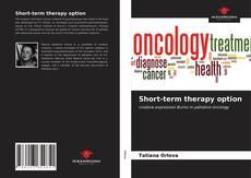 Bookcover of Short-term therapy option