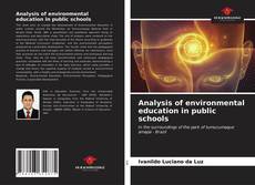 Buchcover von Analysis of environmental education in public schools