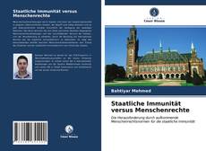 Staatliche Immunität versus Menschenrechte kitap kapağı