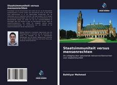 Bookcover of Staatsimmuniteit versus mensenrechten