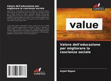 Copertina di Valore dell'educazione per migliorare la coscienza sociale