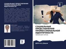Bookcover of СОЦИАЛЬНЫЕ ПРЕДСТАВЛЕНИЯ ПРОФЕССИОНАЛЬНОЙ ИДЕНТИЧНОСТИ