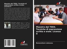 Maestro del TEEO. Tecniche di espressione scritta e orale. Licenza II的封面