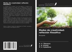 Buchcover von Modos de creatividad: reflexión filosófica