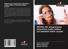 Portada del libro de Effetto del programma educativo sulla rabbia sui bambini della scuola