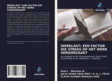 Bookcover of WERKLAST; EEN FACTOR DIE STRESS OP HET WERK VEROORZAAKT