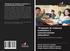 "Proposta di violenza scolastica e comunicazione educativa" kitap kapağı