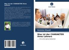 Couverture de Was ist der CHARAKTER Ihres Lehrers