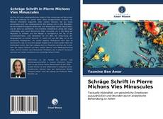 Copertina di Schräge Schrift in Pierre Michons Vies Minuscules