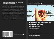 Portada del libro de Colección de artículos de Derecho Penal y Criminología