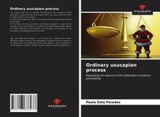 Capa do livro de Ordinary usucapion process 