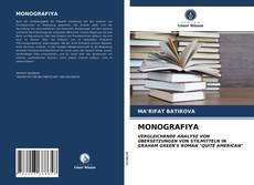 Capa do livro de MONOGRAFIYA 