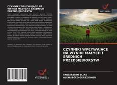 Bookcover of CZYNNIKI WPŁYWAJĄCE NA WYNIKI MAŁYCH I ŚREDNICH PRZEDSIĘBIORSTW