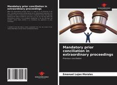 Capa do livro de Mandatory prior conciliation in extraordinary proceedings 