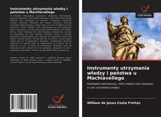 Capa do livro de Instrumenty utrzymania władzy i państwa u Machiavellego 